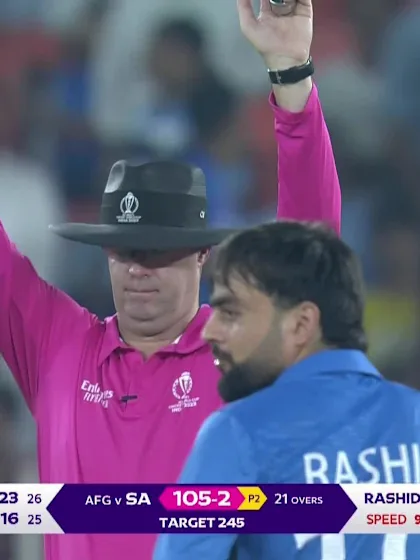Rassie van-der-Dussen - Six - South Africa vs Afghanistan