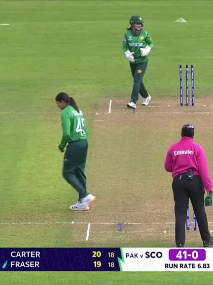 Katherine Fraser - Wicket - Scotland vs Pakistan