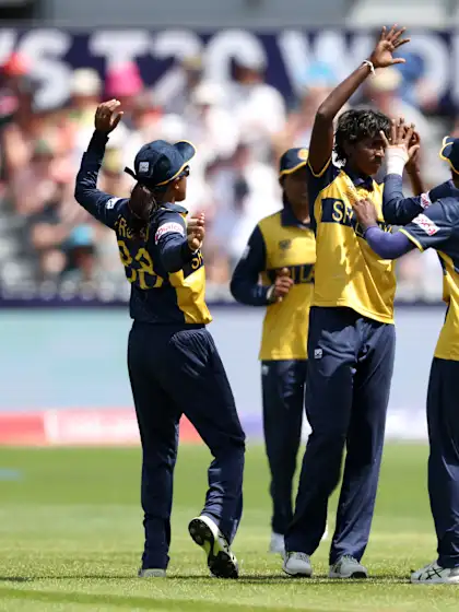 Stunning grab from Vishmi Gunaratne | Women's T20WC 2026