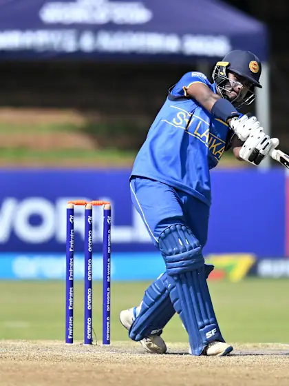 Chamuditha launches it for four | U19 CWC 2026