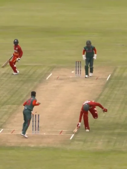ICC U19 CWC: BAN v ZIM – Brilliant direct hit accounts for Oldknow