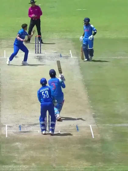 Vaibhav Sooryavanshi with a Four vs. Afghanistan