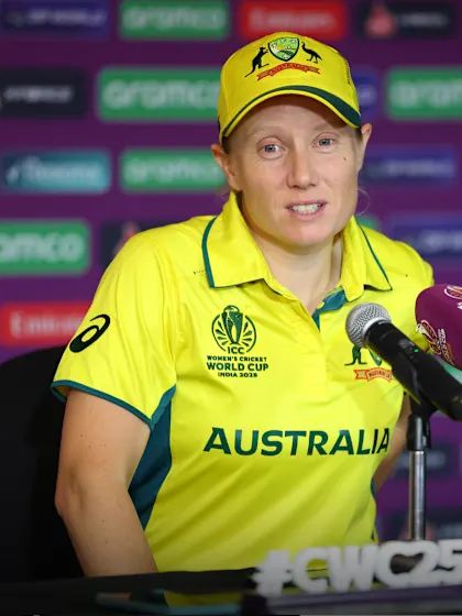 Healy disappointed by semi-final loss | Post-Match Press Conference | CWC25