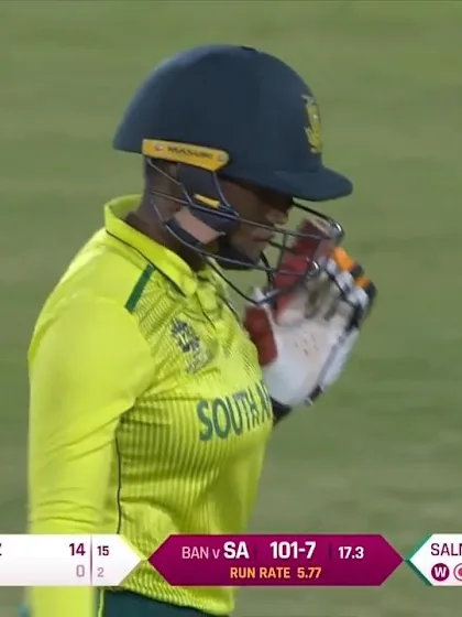 SA v BAN: Masabata Klaas is the seventh Proteas wicket to fall