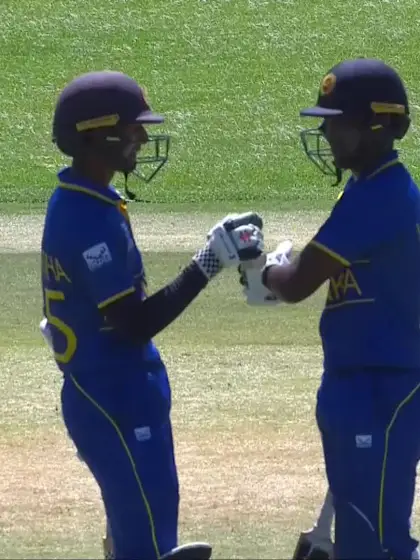 Viran Chamuditha with a Four vs. Japan