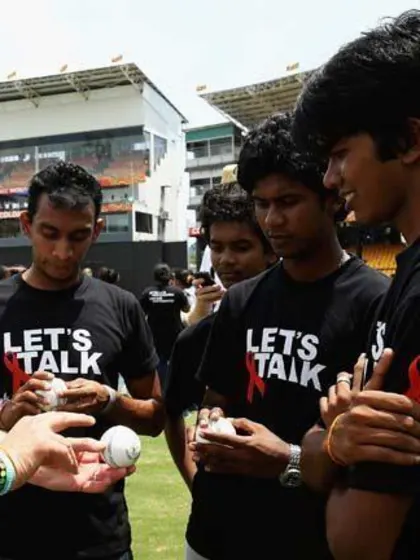 Cricket heroes go out to bat for HIV awareness at ICC WT20