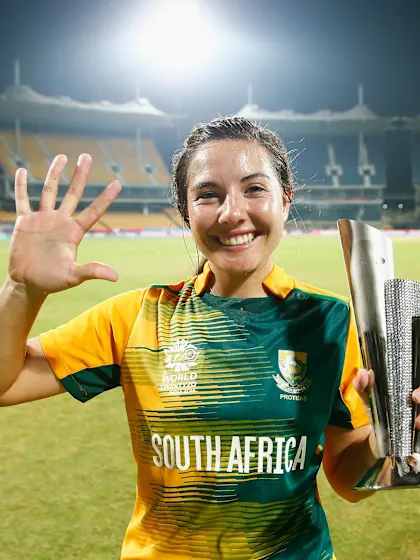 8 – Runs conceded by Sune Luus when she picked up five against Ireland