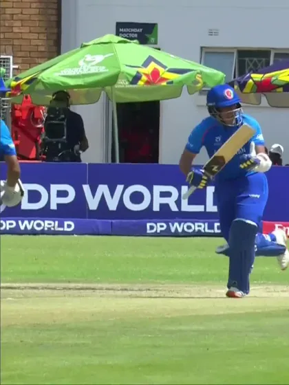 Faisal Khan with a Four vs. India