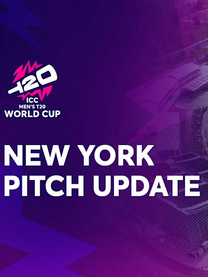 Pitch installation in progress at Nassau County International Cricket Stadium for T20 World Cup