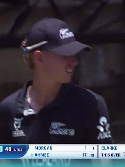 F Ahmed with a Four vs. New Zealand