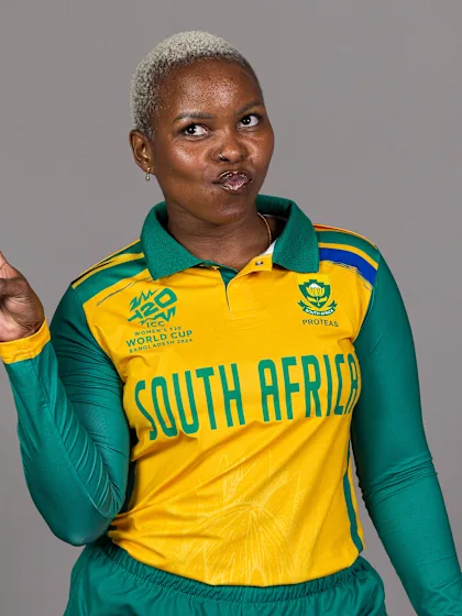 Logo of Playing shirt has special meaning for Nonkululeko Mlaba | WT20WC 2024