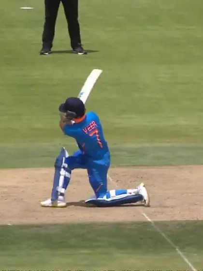 ICC U19 CWC: IND v SL – Veer hits it out of the park