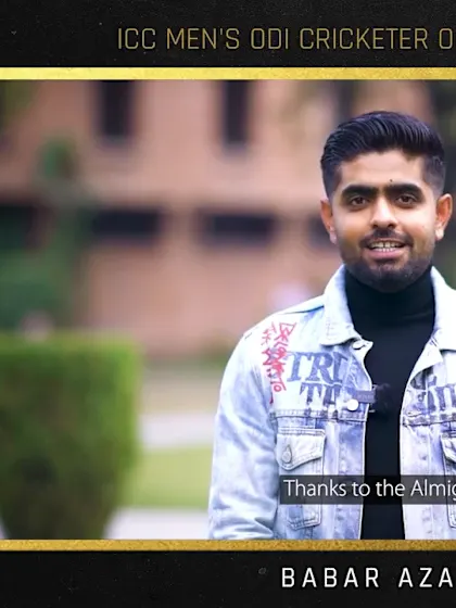 Logo of 'Grateful' Babar Azam accepts ICC Men's ODI Cricketer of the Year Award
