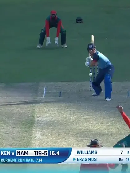 T20WCQ: NAM v KEN – Erasmus smashes 52* in 25