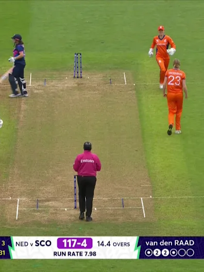 Kathryn Bryce - Wicket - Netherlands vs Scotland