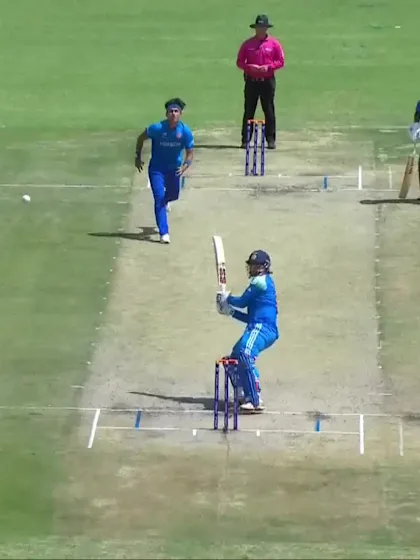 Vaibhav Sooryavanshi with a Four vs. Afghanistan