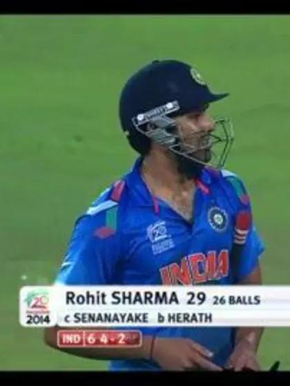 Final: Ind v SL - Rohit Sharma Wicket