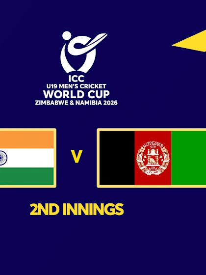 REPLAY: U19 Semi-Final 2: India v Afghanistan (2nd Innings)