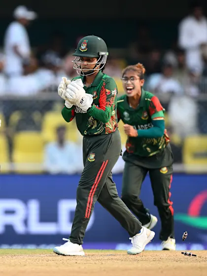 Nonchalant Nigar Sultana stumpings | CWC25