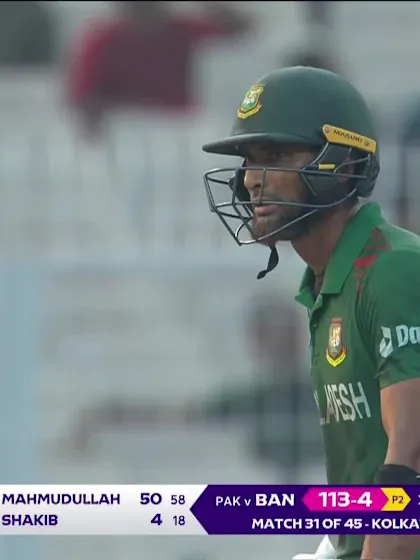 Mahmudullah Riyad - Half Century - Pakistan vs Bangladesh
