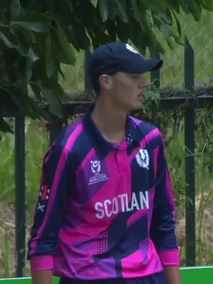 F Ahmed with a Four vs. Scotland