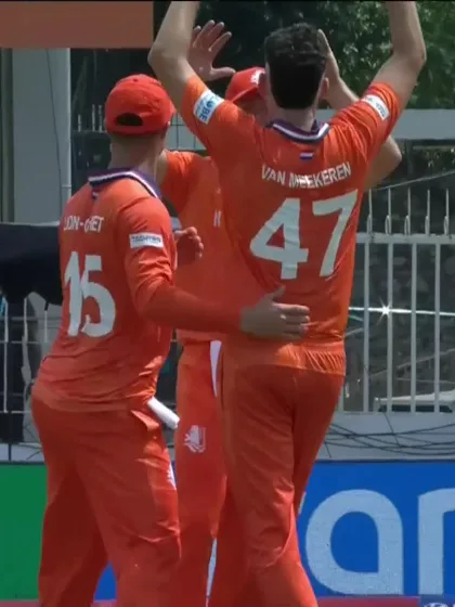 Usman Khan - Wicket - Pakistan vs Netherlands