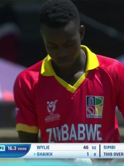 Hamza Shaikh out obstructing the field | U19 CWC 2024