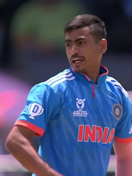 Logo of Naman Tiwari with a Caught Out vs. South Africa