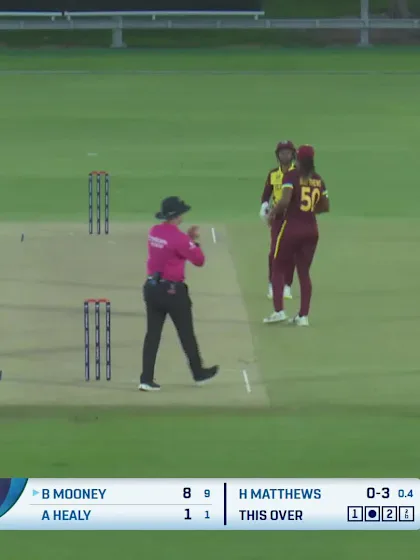 Logo of Beth Mooney - Wicket - West Indies Women vs Australia Women
