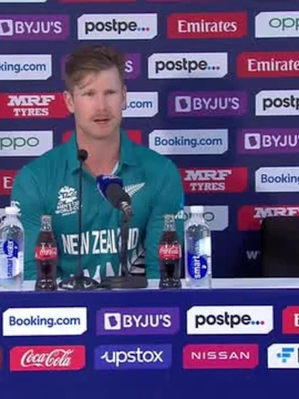 5 November - Sharjah - New Zealand player Jimmy Neesham post-match press conference