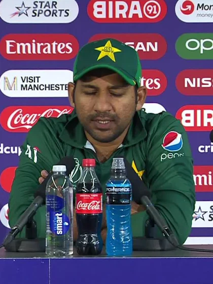16 June - Manchester - Pakistan Captain Sarfaraz Ahmed post-match press conference