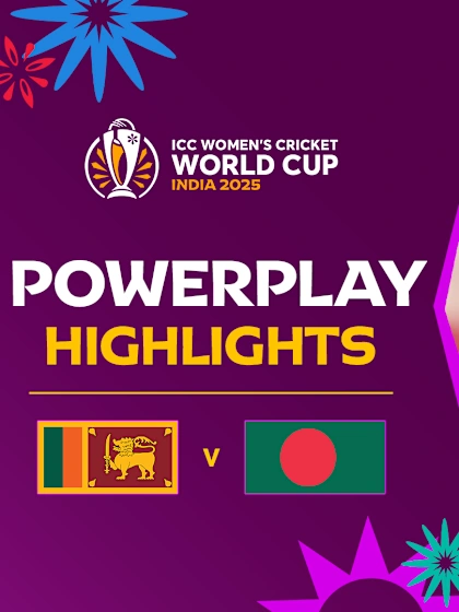Athapaththu steady after early strike | Powerplay Highlights | CWC25