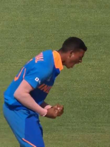 ICC U19 CWC - IND v SL – Rashantha swings, misses, and is bowled
