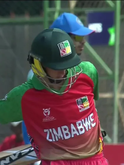 K Blignaut with a Four vs. India