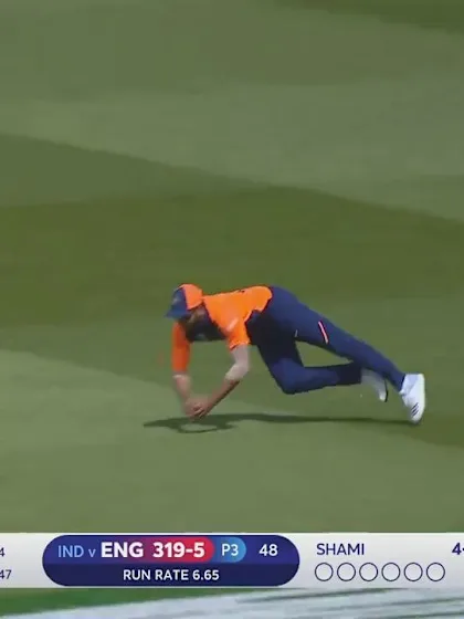 Logo of CWC19: ENG v IND - Chris Woakes falls to Mohammed Shami