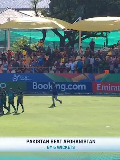  ICC U19 CWC: AFG v PAK – Highlights of Pakistan's six-wicket win