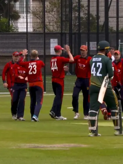 ICC Men's T20 World Cup Europe Final 2019, GSY v JSY - Jersey hold onto another catch