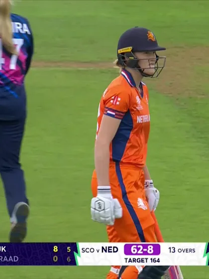 Myrthe Raad - Wicket - Netherlands vs Scotland