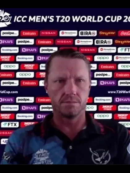 7 November - Dubai - Namibia coach Pierre de Bruyn pre-match press conference