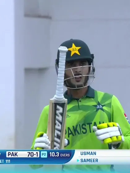 Sameer Ahmed Minhas with a Four vs. New Zealand