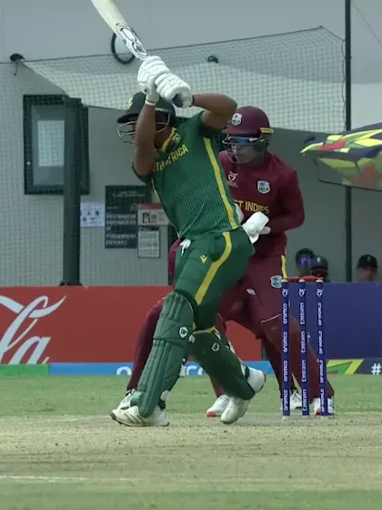 L Phahlamohlaka with a Four vs. West Indies