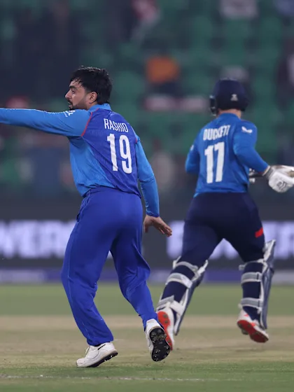 Logo of Rashid Khan's all-important dismissal of Ben Duckett | AFG v ENG | Champions Trophy 2025