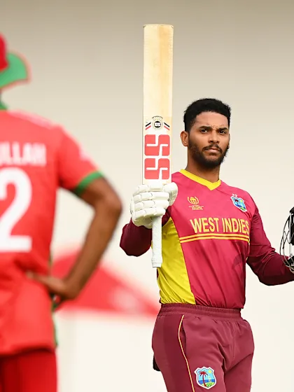 Centurion Brandon King leads West Indies to first Super Six win at Cricket World Cup Qualifier