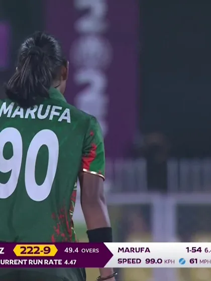 Izzy Gaze - Wicket - New Zealand Women vs Bangladesh Women