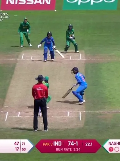 Punam Raut departs after a battling 47