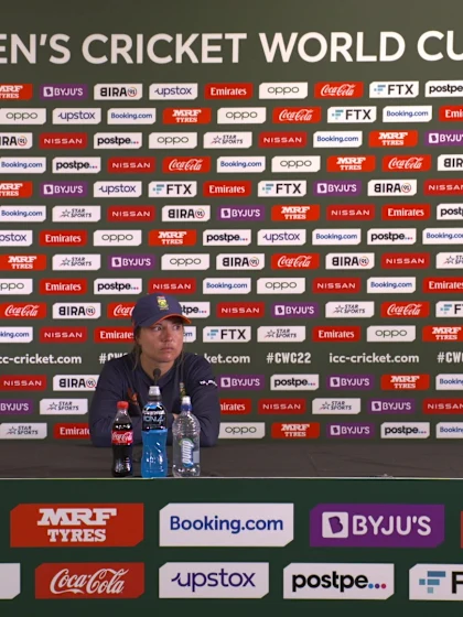 13 March - Tauranga - South Africa Captain Sune Luus pre-match press conference