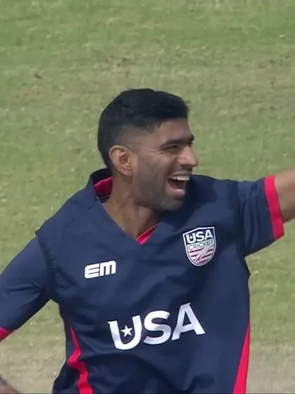 Logo of Vriitya Aravind - Wicket - USA vs UAE