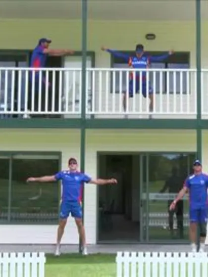 Fun side of players at ICC CWCQ 2014