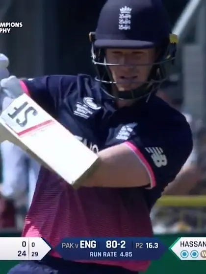Logo of WICKET: Eoin Morgan is dismissed by Hassan Ali for 33