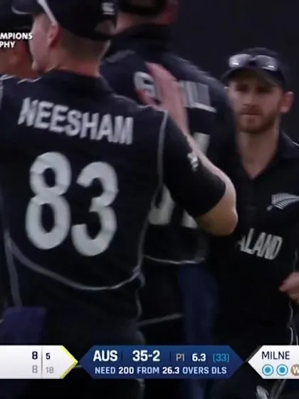 Logo of WICKET: Aaron Finch falls early to Milne